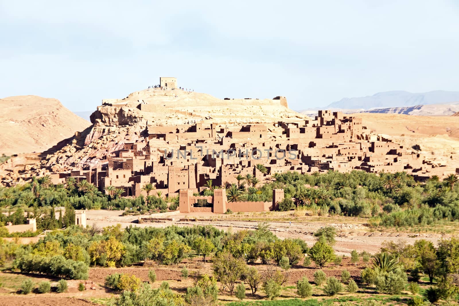 Morocco Ouarzazate - Ait Ben Haddou Medieval Kasbah  - UNESCO World Heritage Site. Location for many films - Gladiator, Babel, Alexander, Sheltering Sky, Sodom and Gamorah and the Mummy.