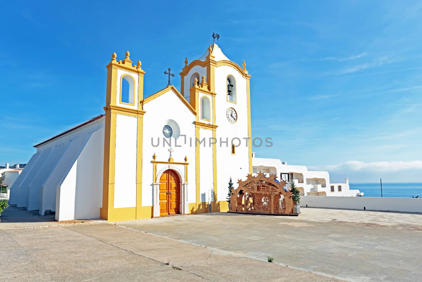 Church of Our Lady of the Light (Nossa Senhora da Luz) in Luz, Algarve, Portugal