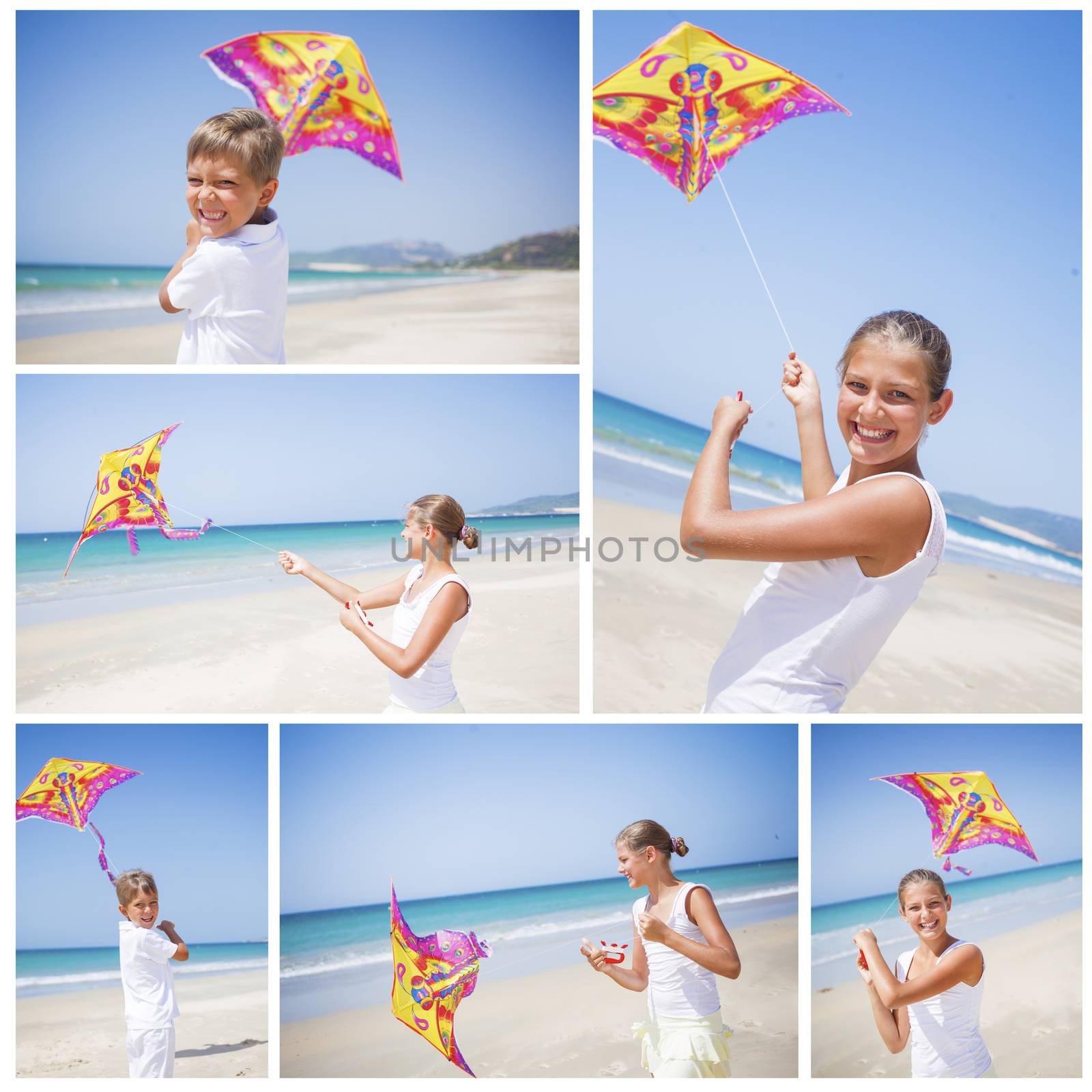 Girl with kite by maxoliki