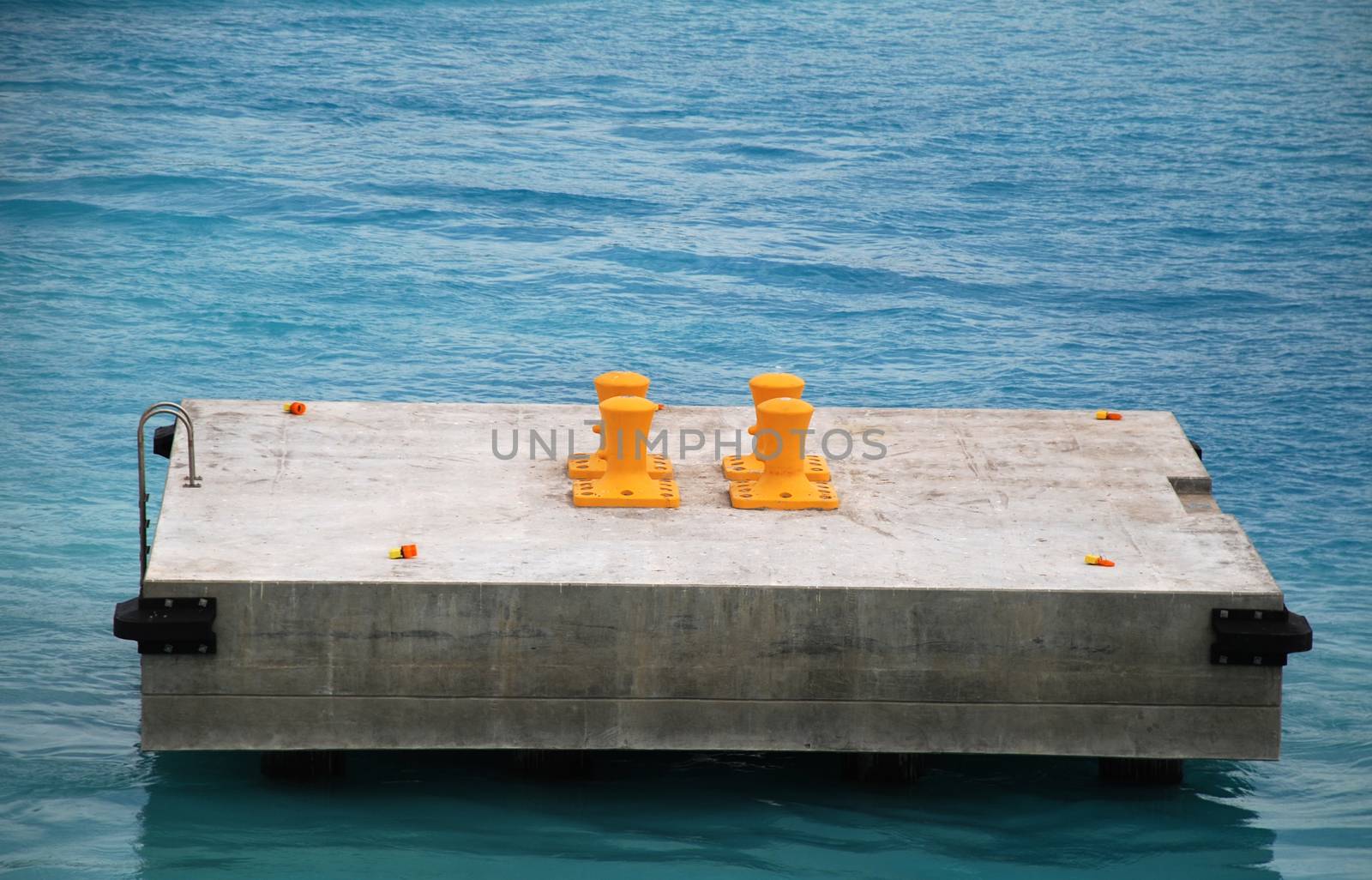 stock picture of ship ropes and structures to mooring the ship on the dock