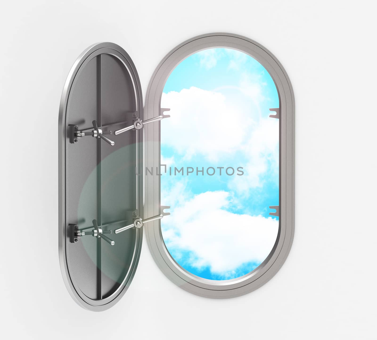 3d generated picture of a porthole