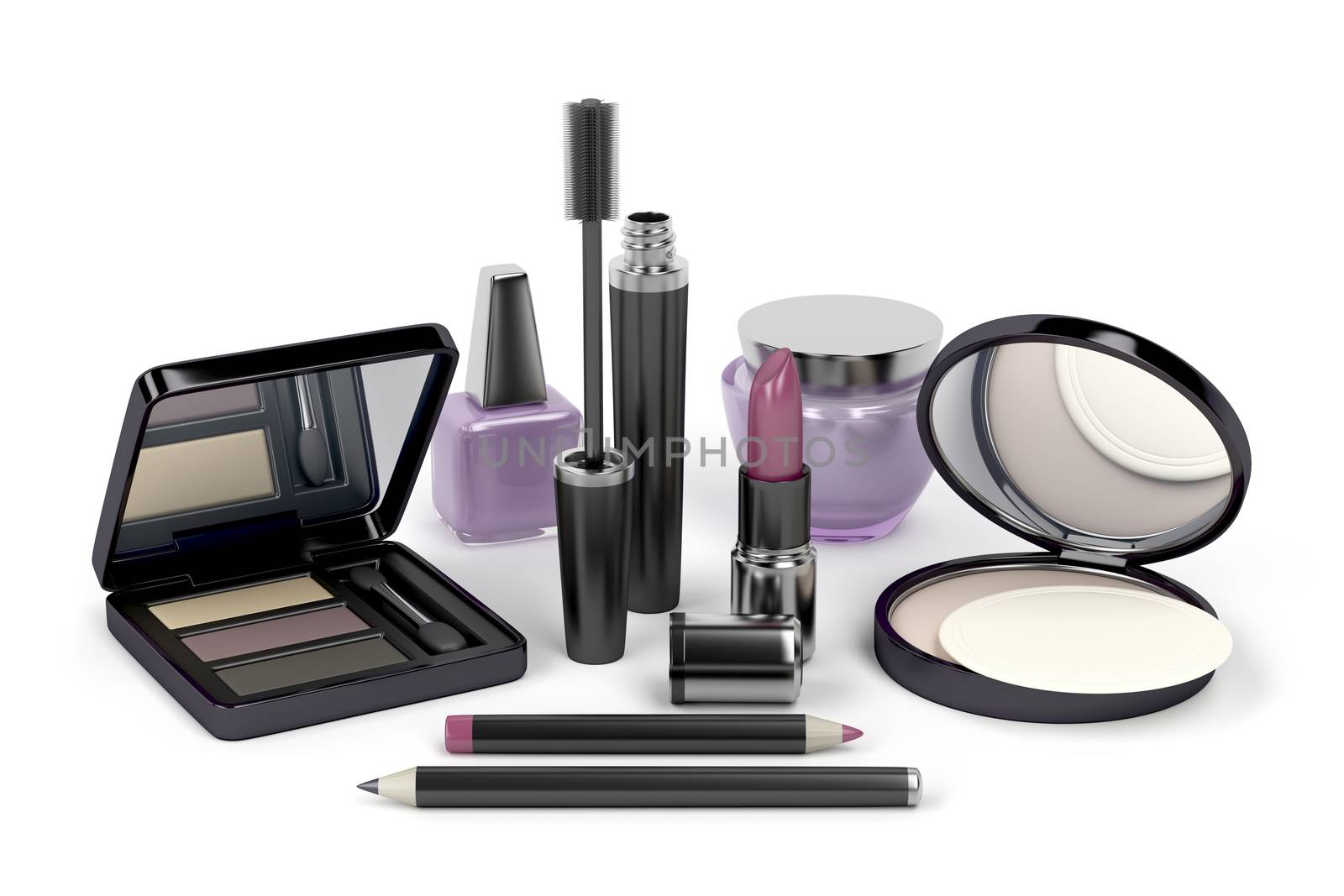 Makeup and cosmetic set by magraphics