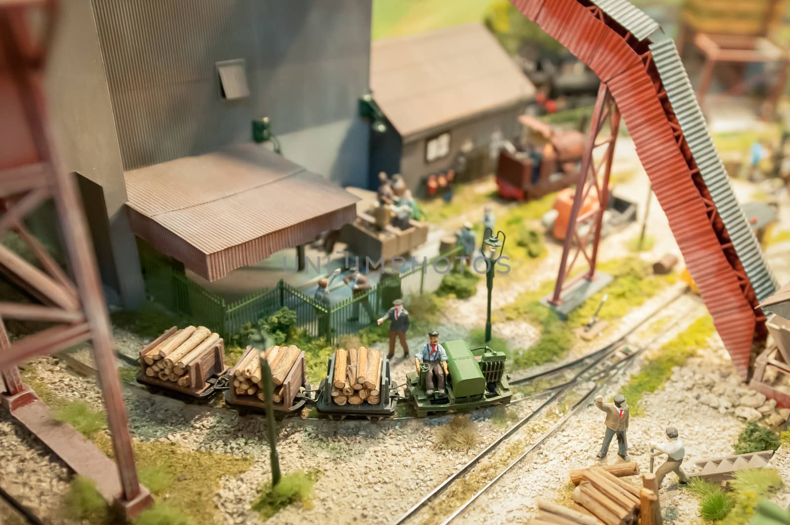 miniature model railway logging industry