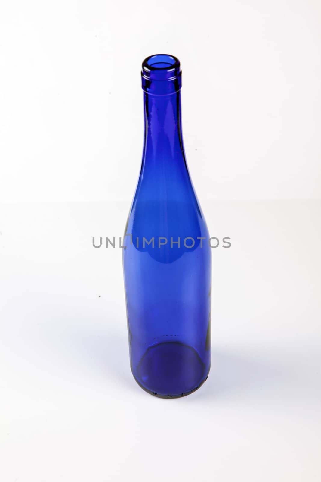 Composition with Blue Rhine bottle for wine. by mcherevan