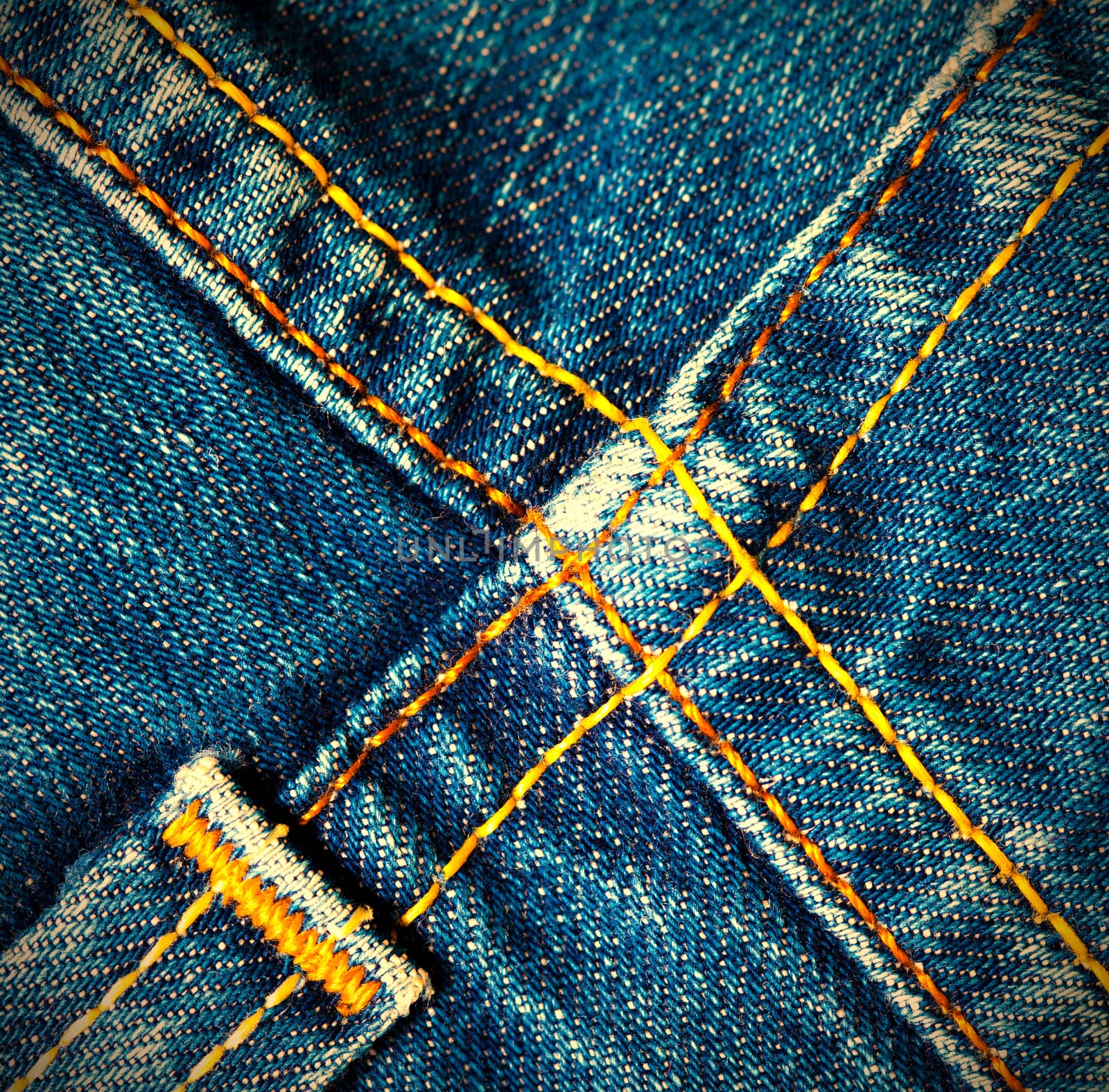 blue old jeans seams by Astroid