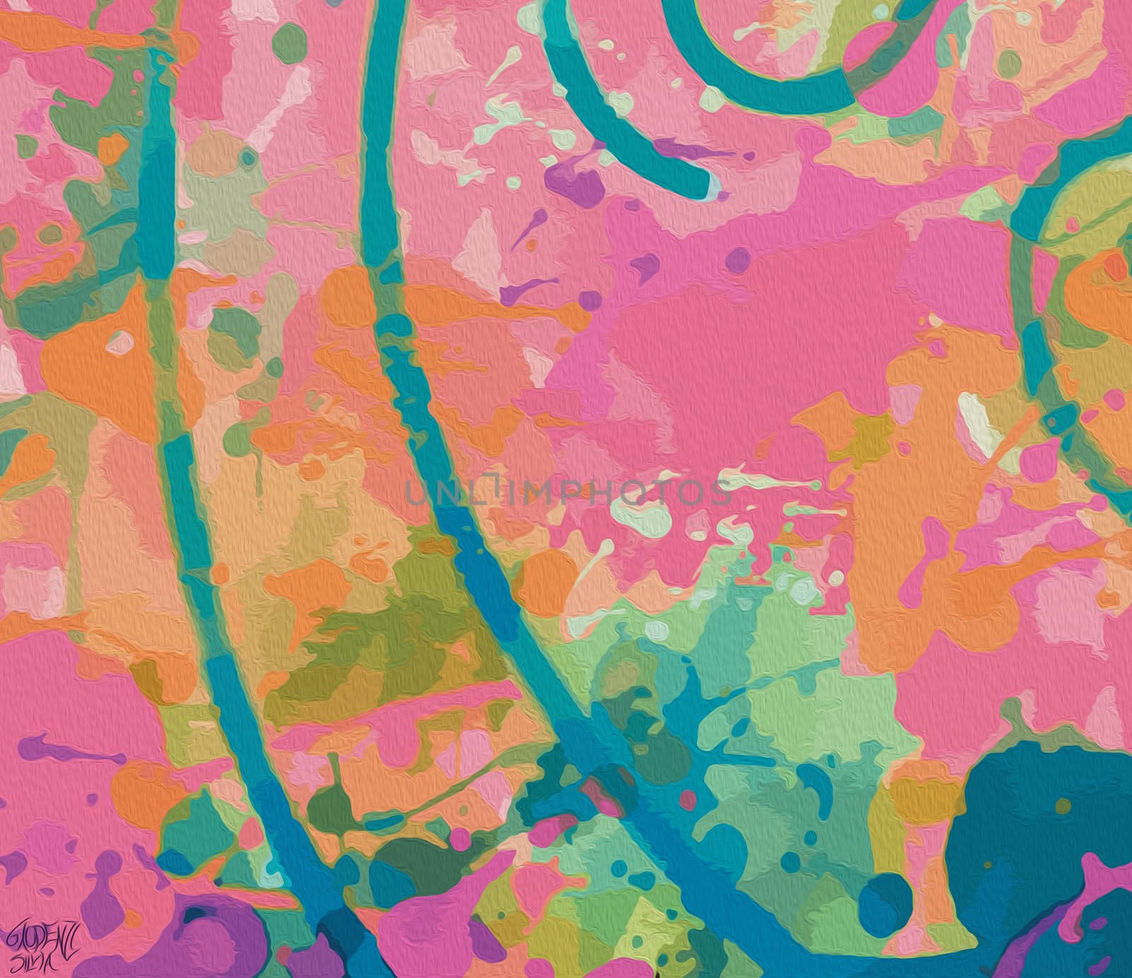 Chlorine background, digital art