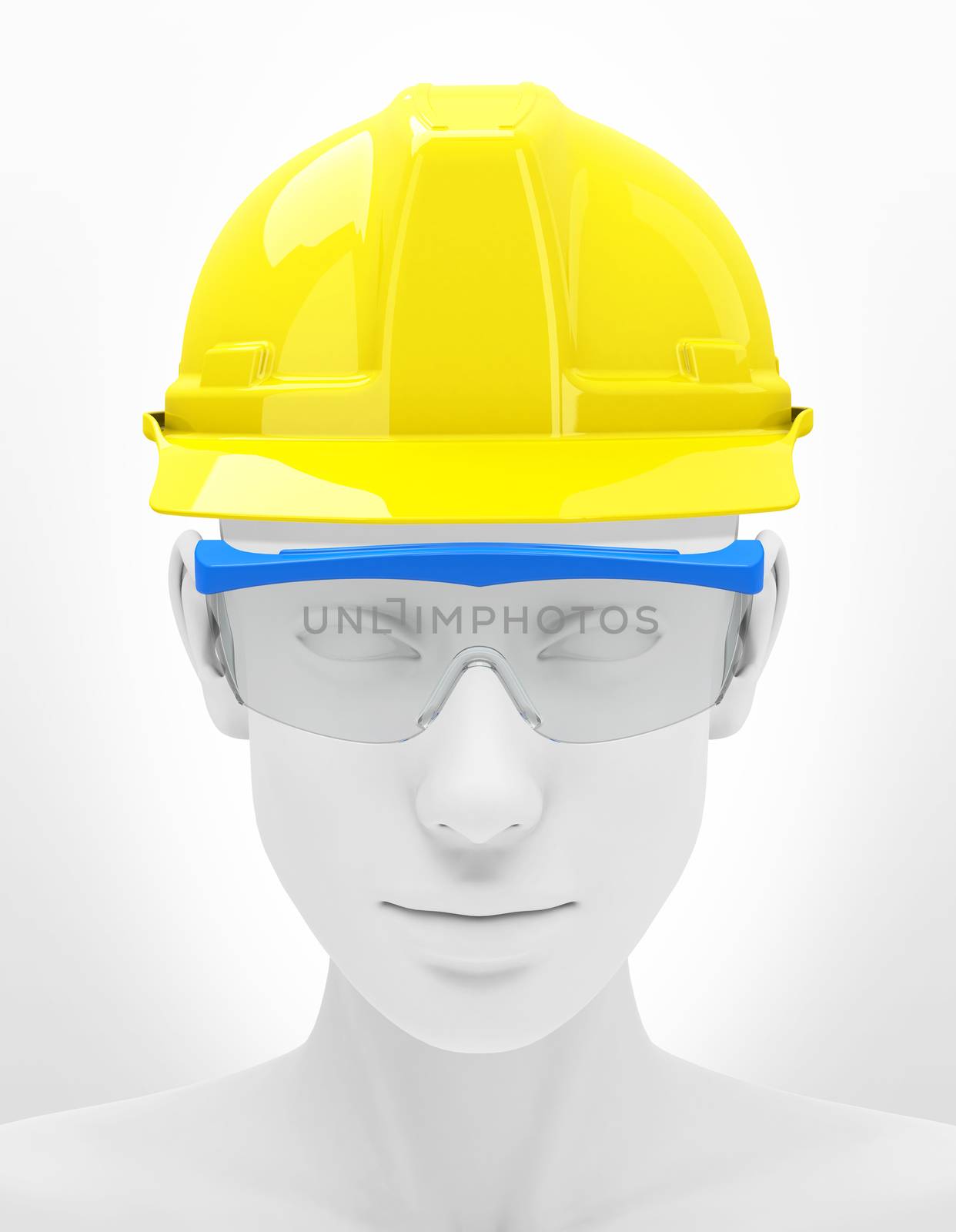 3d generated picture of personal protective equipment (work safe)