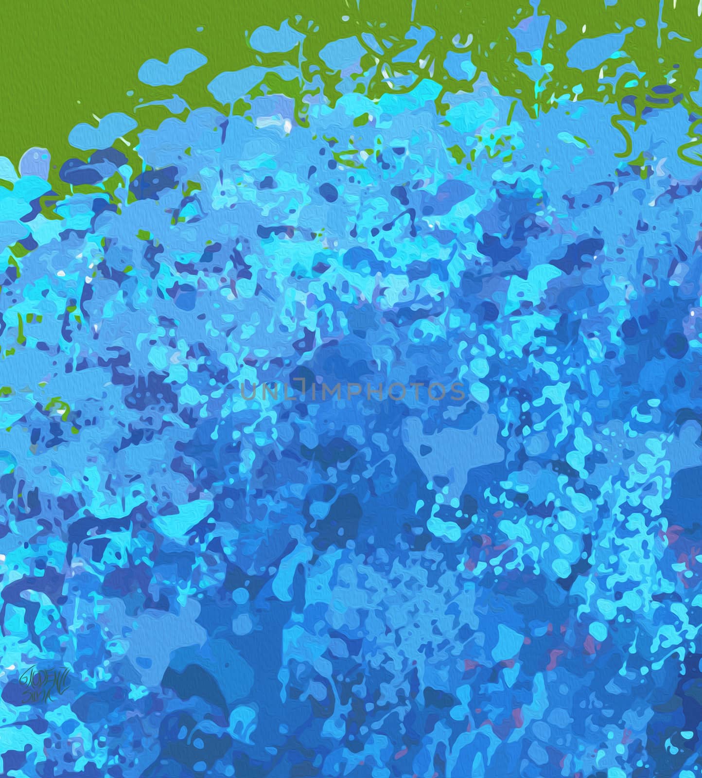 Chlorine background, digital art