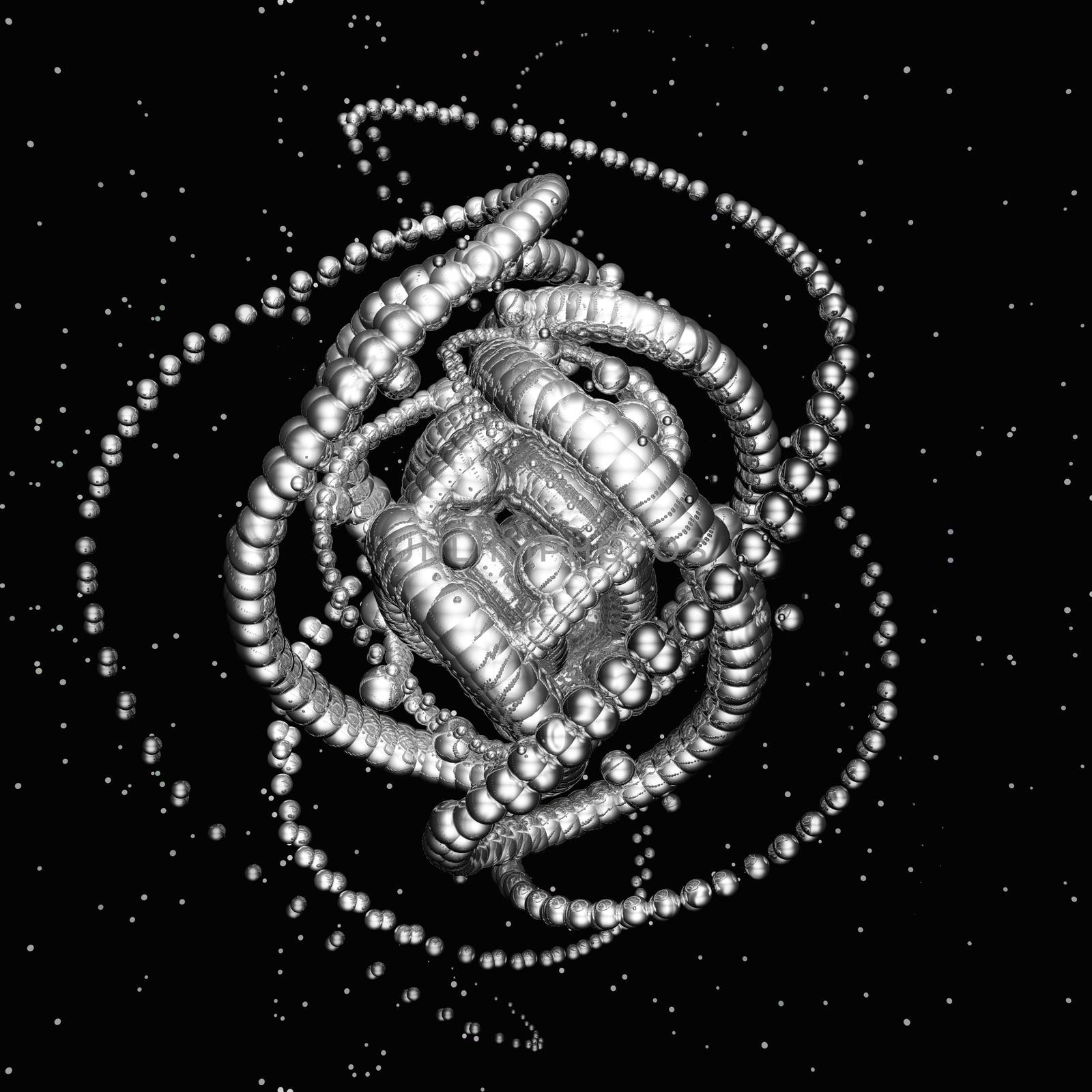 Digital Illustration of a fractal Structure