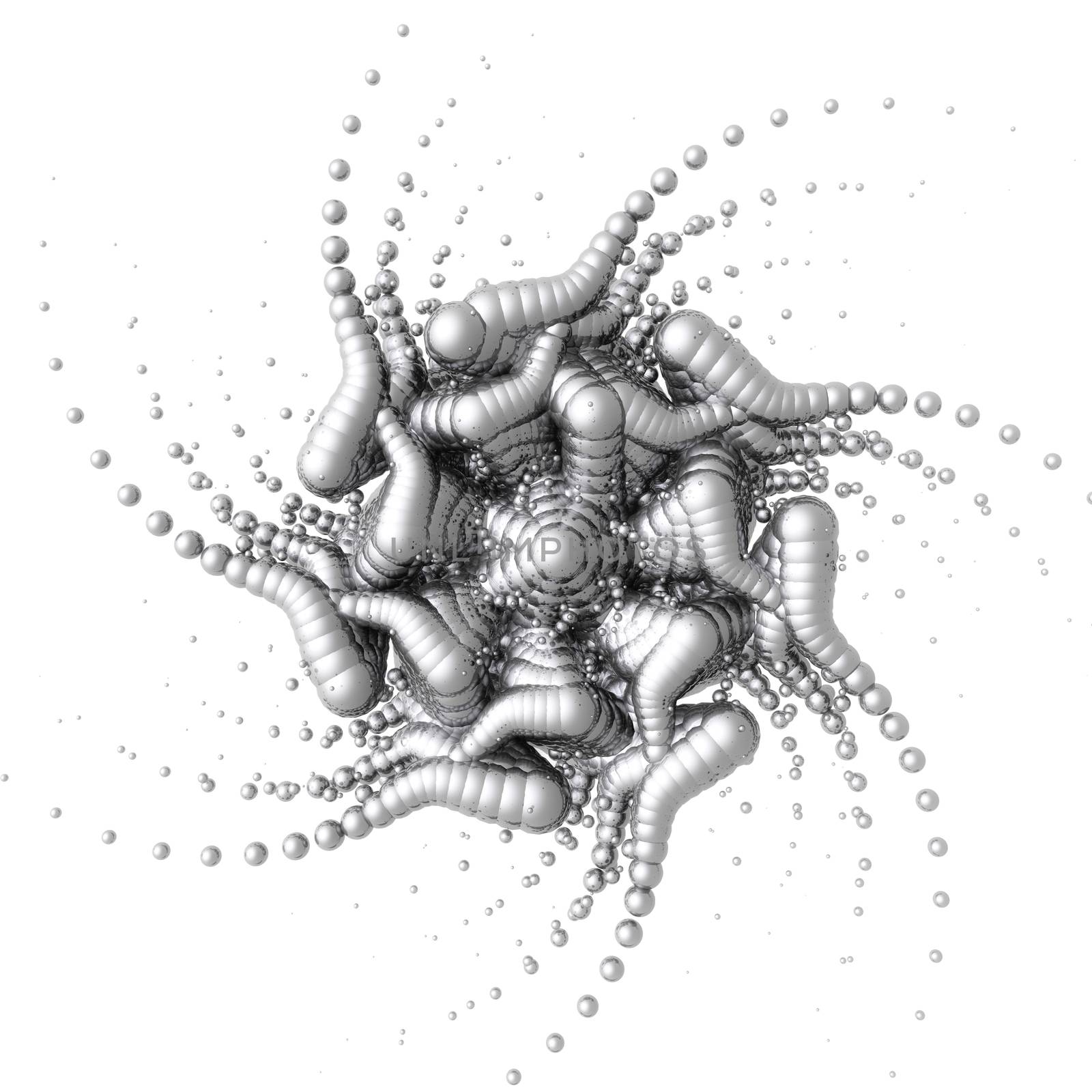 Digital Illustration of a fractal Structure