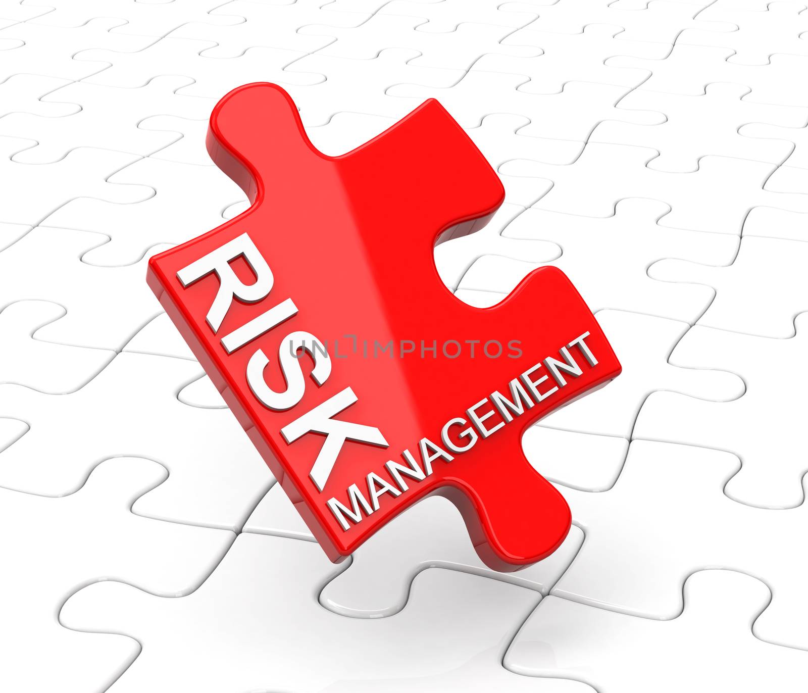 3d generated picture of a risk management concept