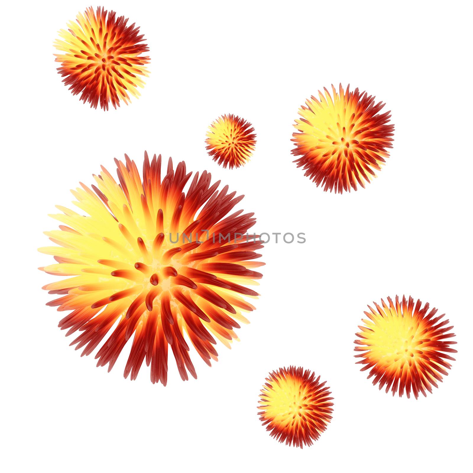 Digital Illustration of a Virus