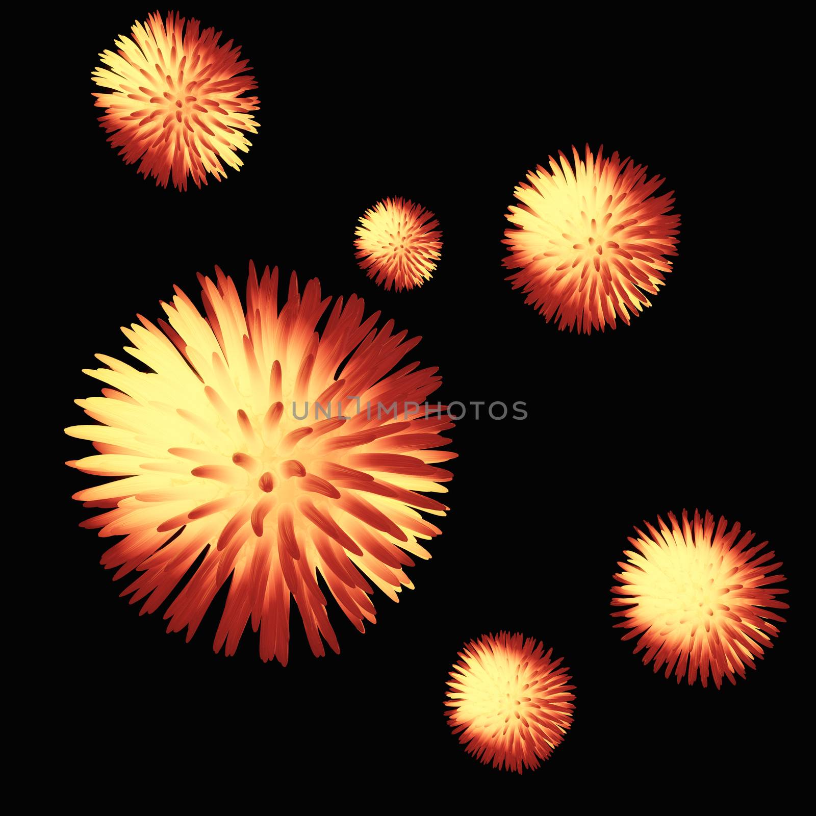 Digital Illustration of a Virus