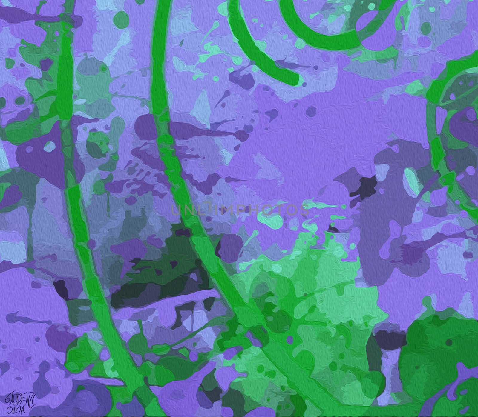Chlorine background, digital art