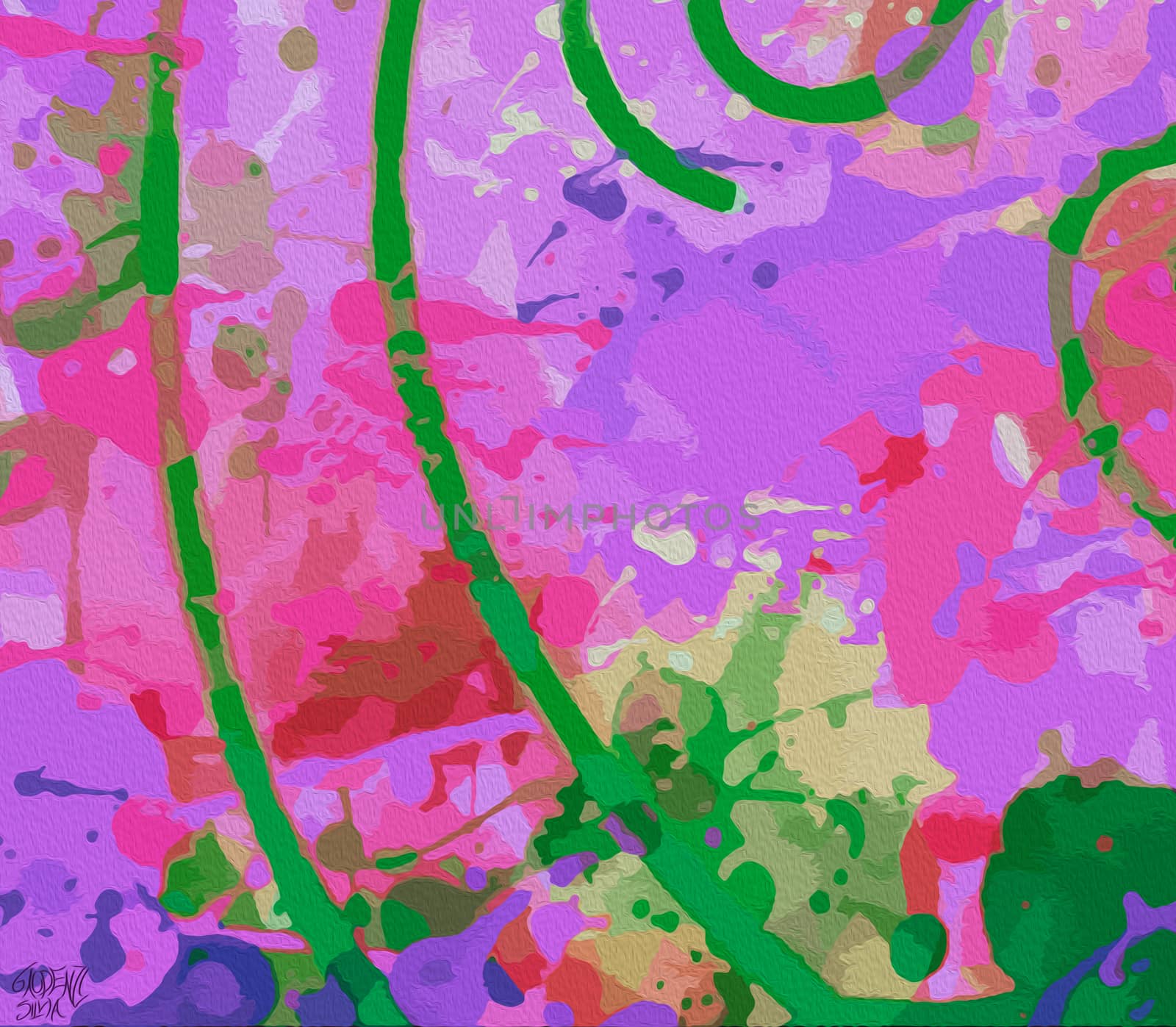 Chlorine background, digital art
