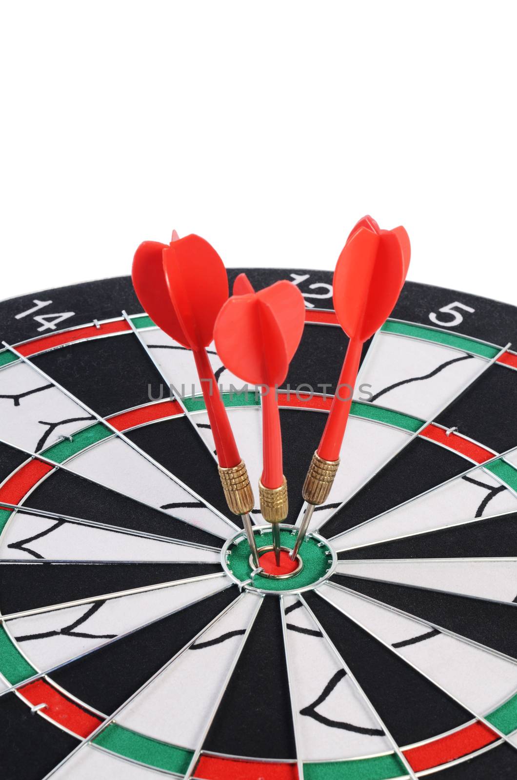 The darts isolated on a  white background