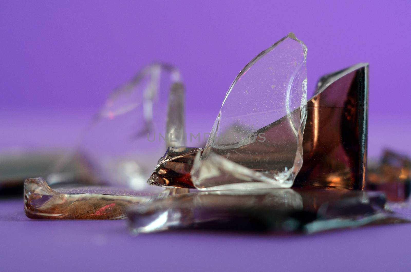 Picture of a Broken perfume bottle pieces