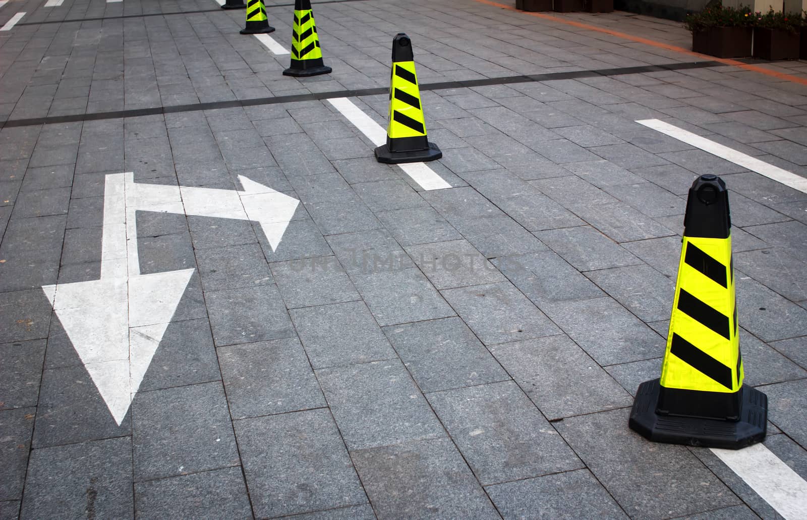 direction and traffic Cone