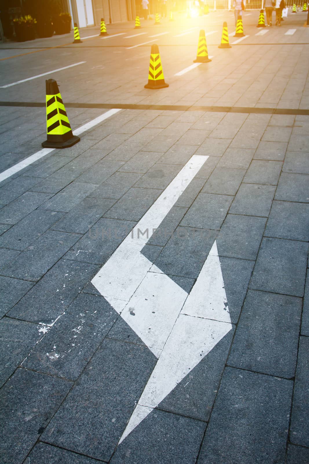direction and traffic Cone