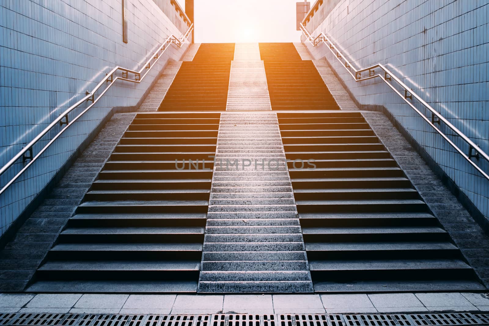 stairs of subway station,Beijing