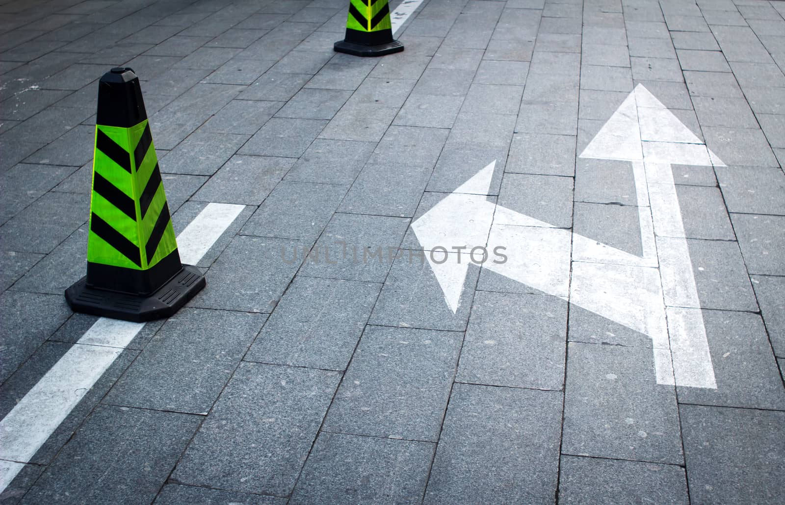 direction and traffic Cone
