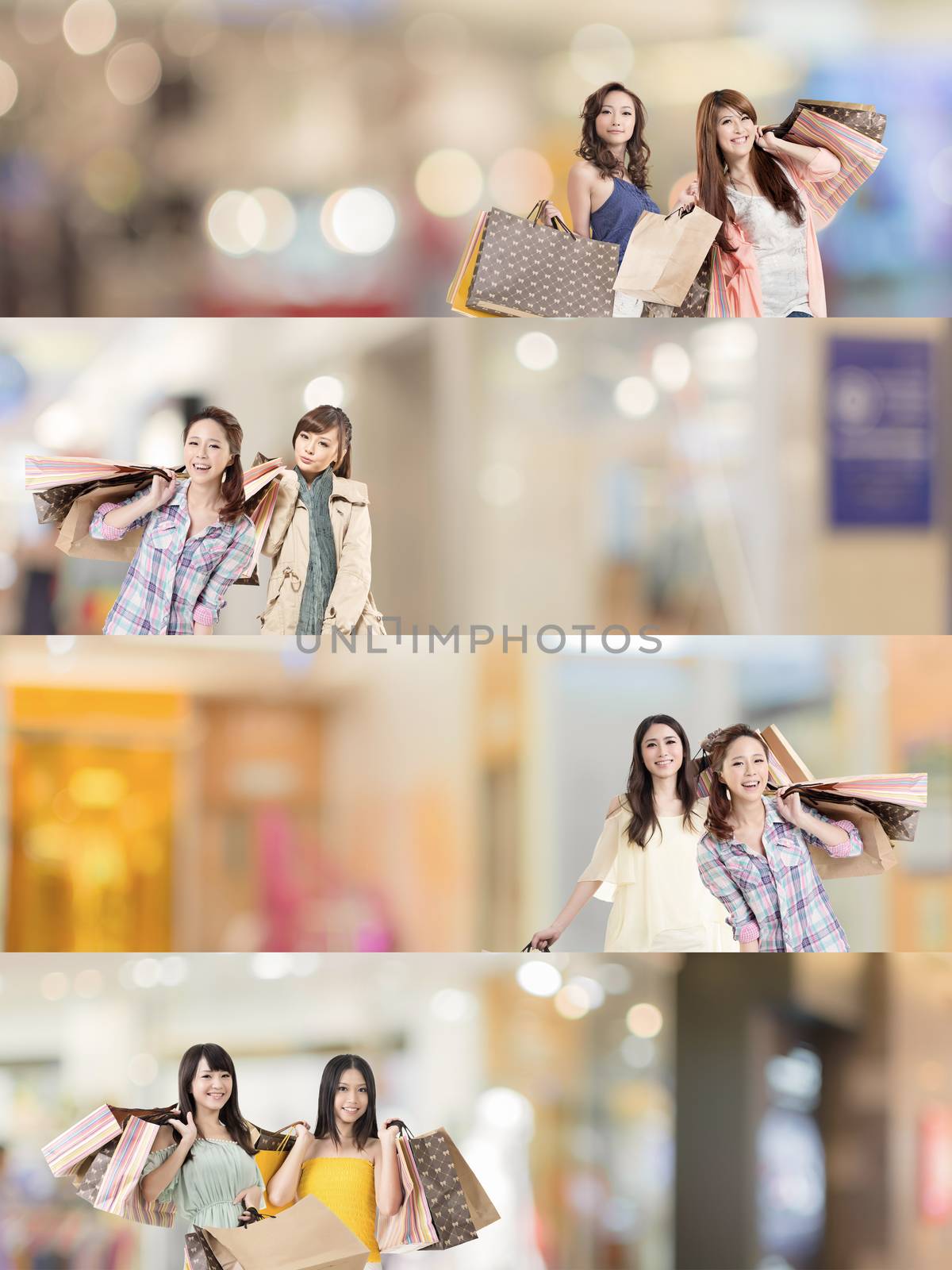 Asian woman shopping by elwynn