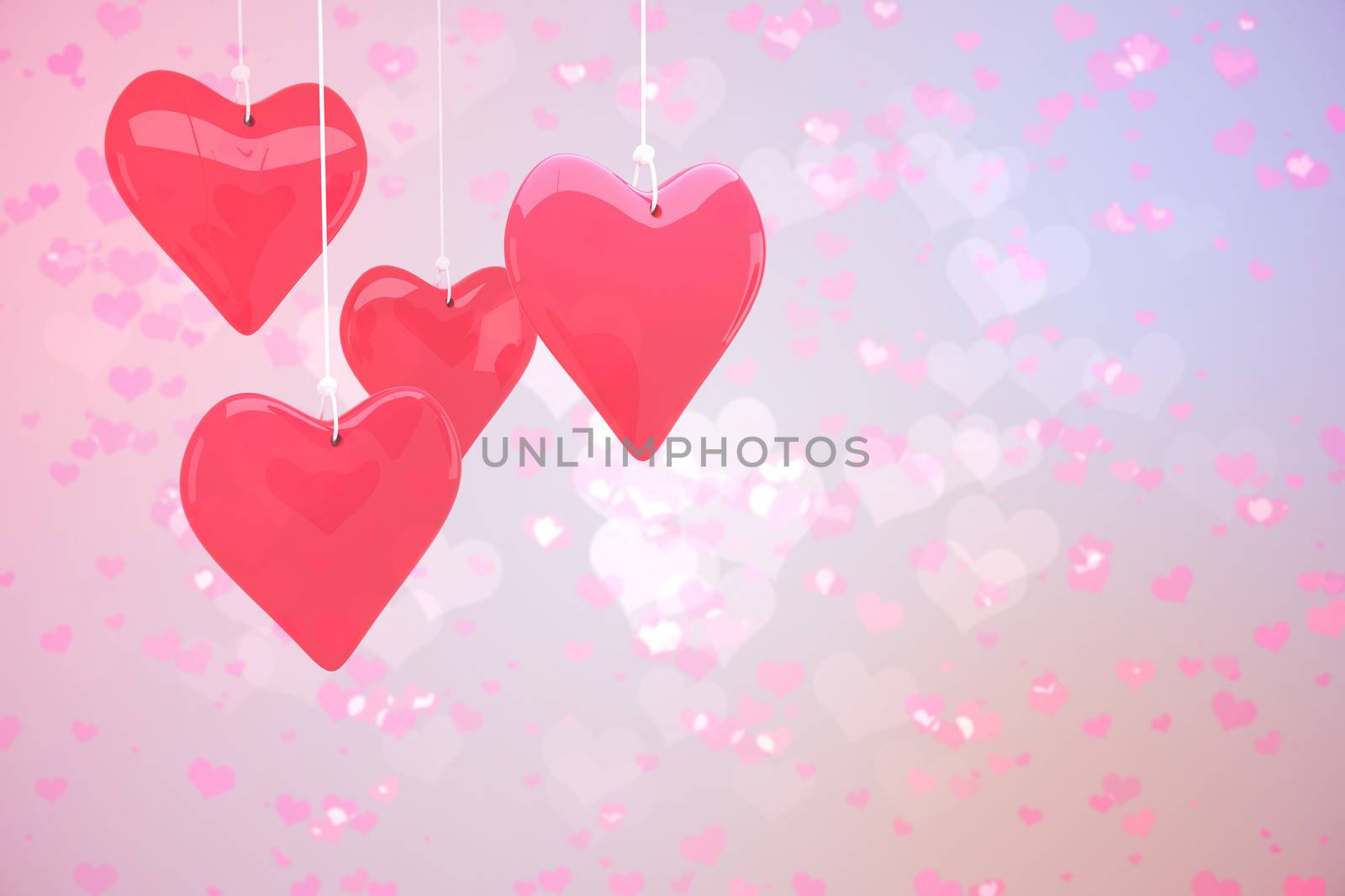 Composite image of love hearts by Wavebreakmedia