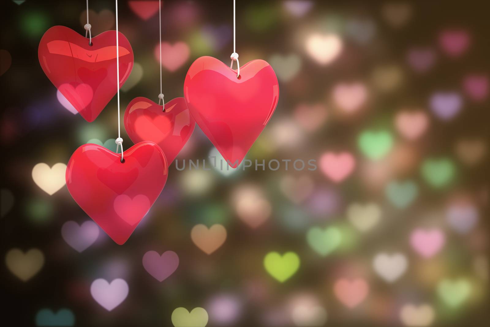 Composite image of love hearts by Wavebreakmedia