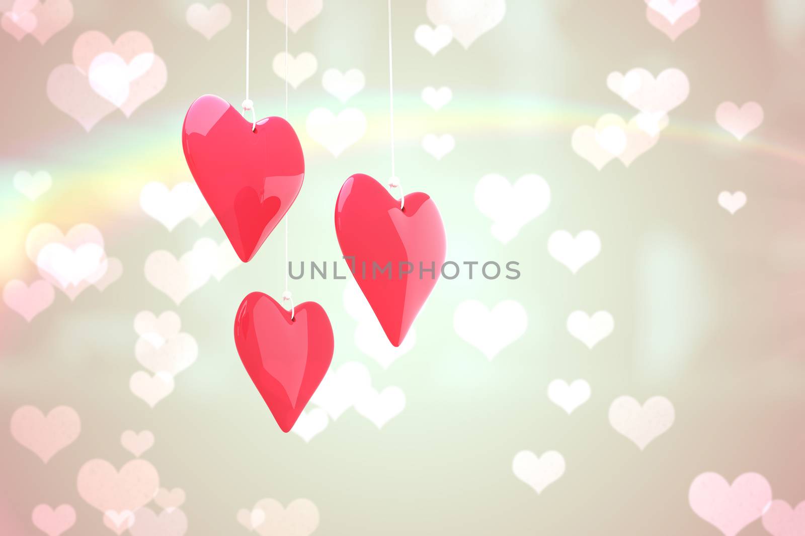 Composite image of love hearts by Wavebreakmedia