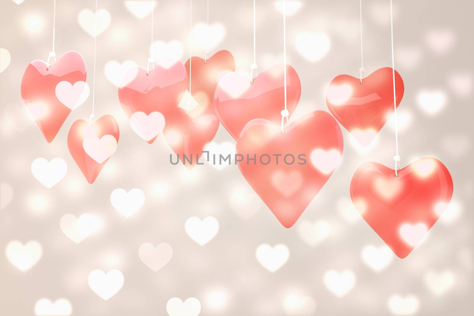 Composite image of love hearts by Wavebreakmedia