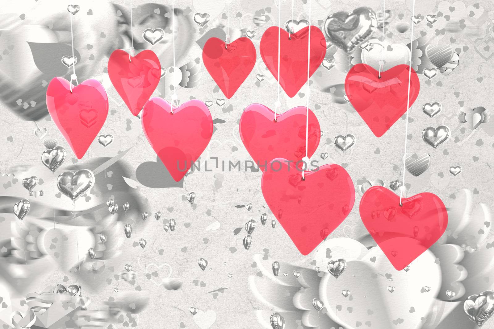 Composite image of love hearts by Wavebreakmedia