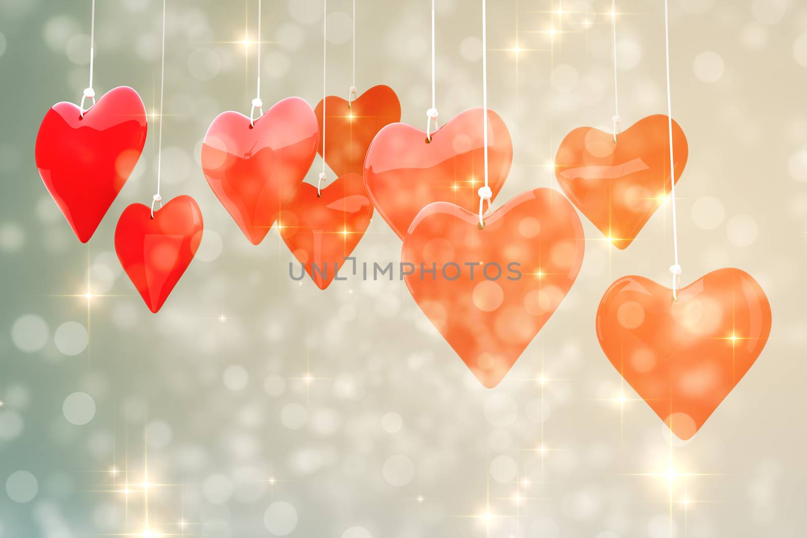 Composite image of love hearts by Wavebreakmedia