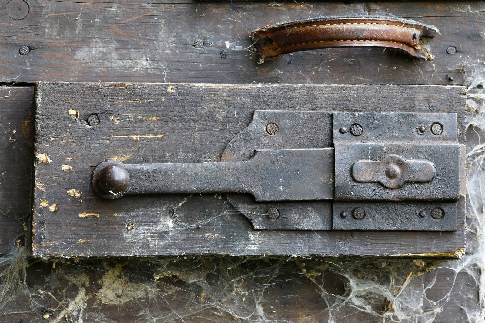 Detail - macro - of the old and rusty latch