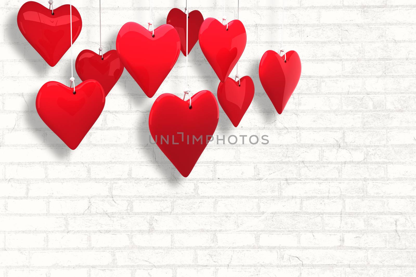 Composite image of love hearts by Wavebreakmedia