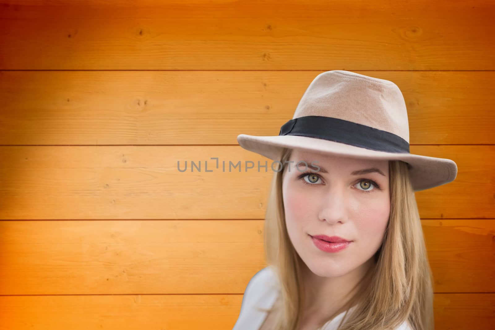 Composite image of pretty hipster blonde by Wavebreakmedia