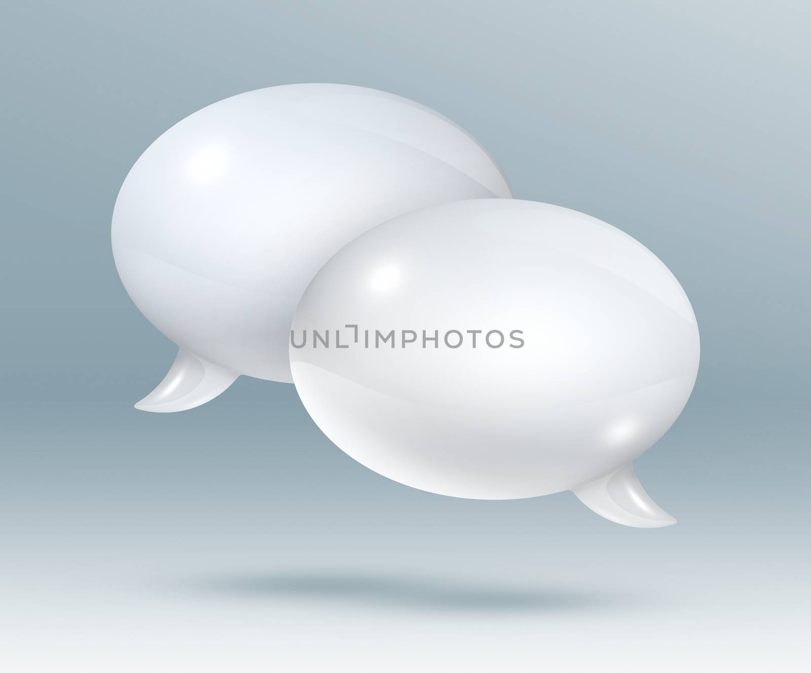 White speech bubbles by daboost