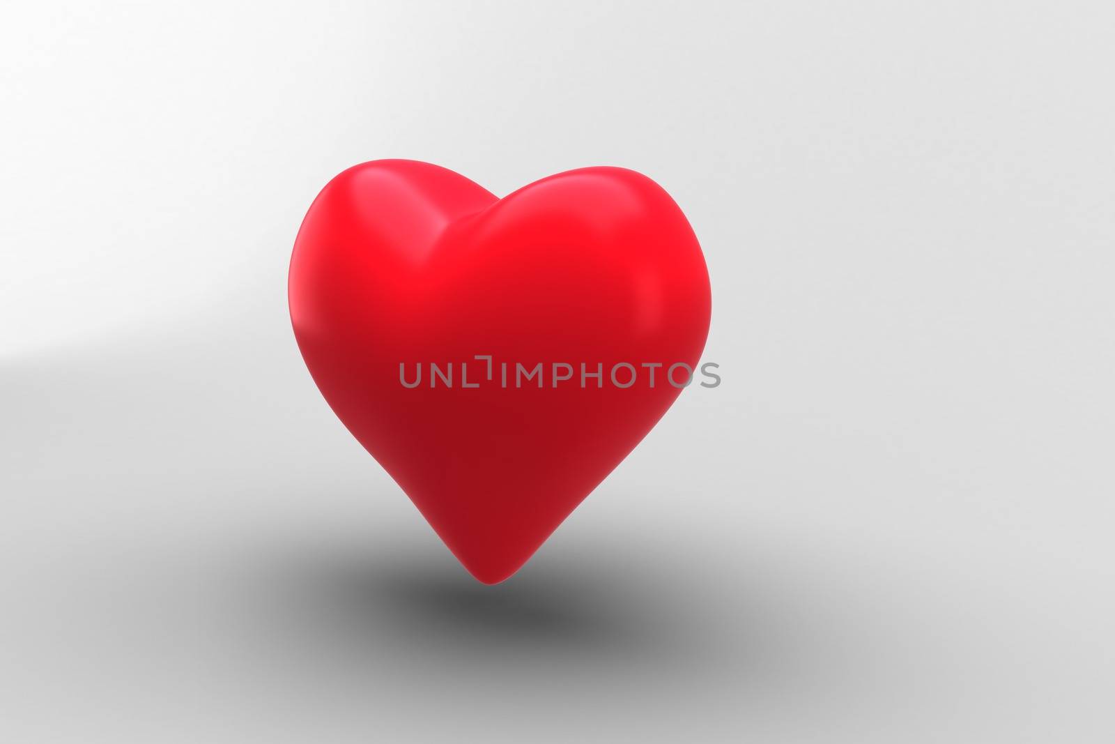 Digitally generated Red heart