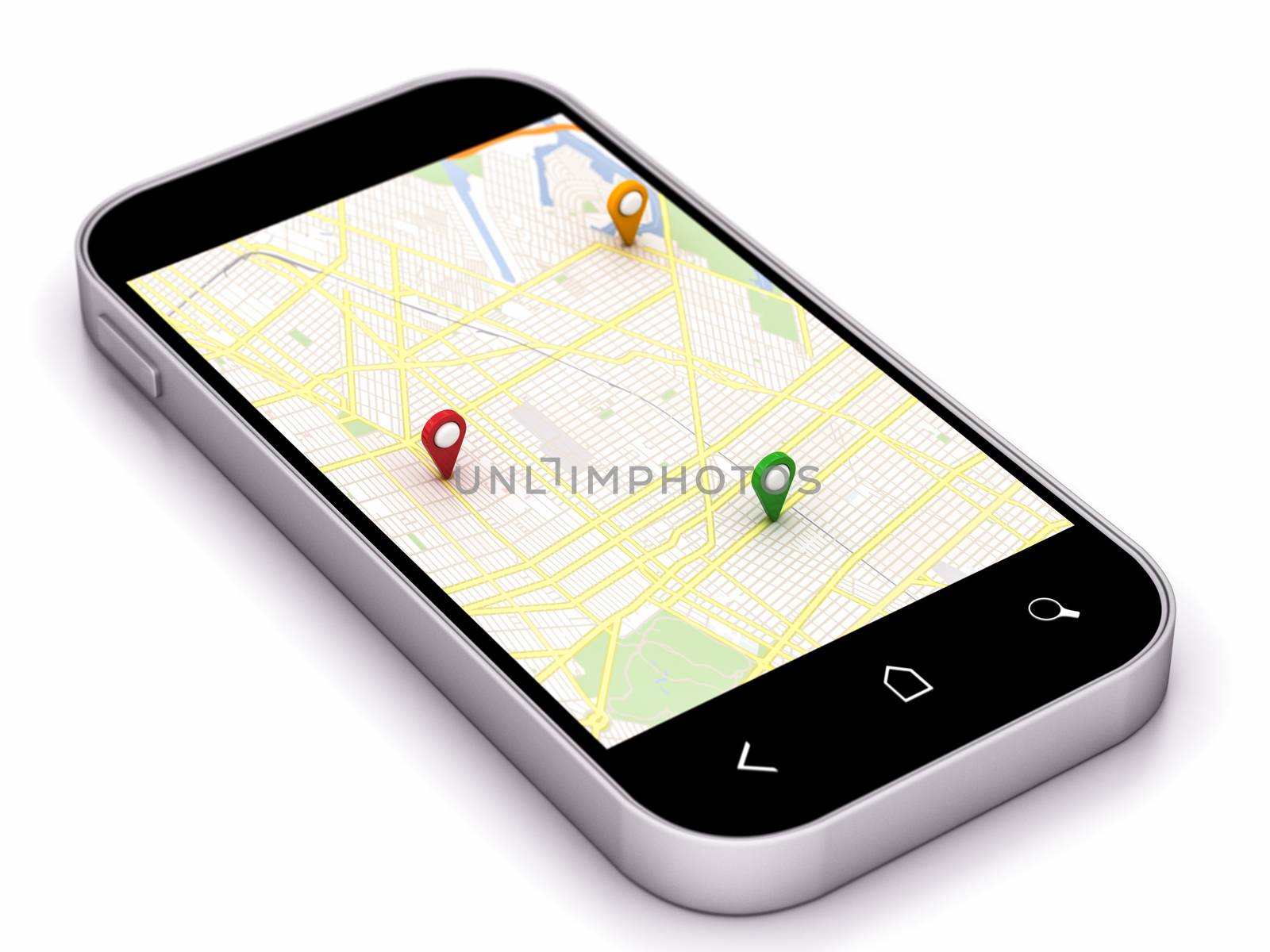 phone navigation map by Lupen