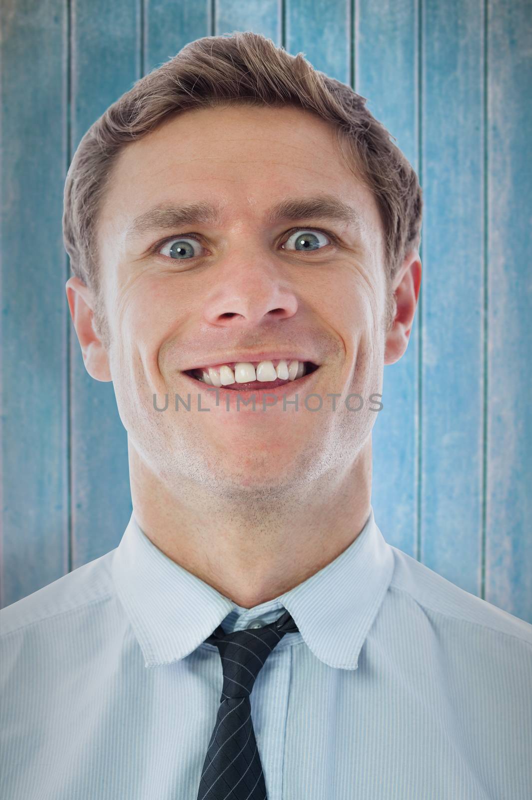 Composite image of crazy businessman by Wavebreakmedia