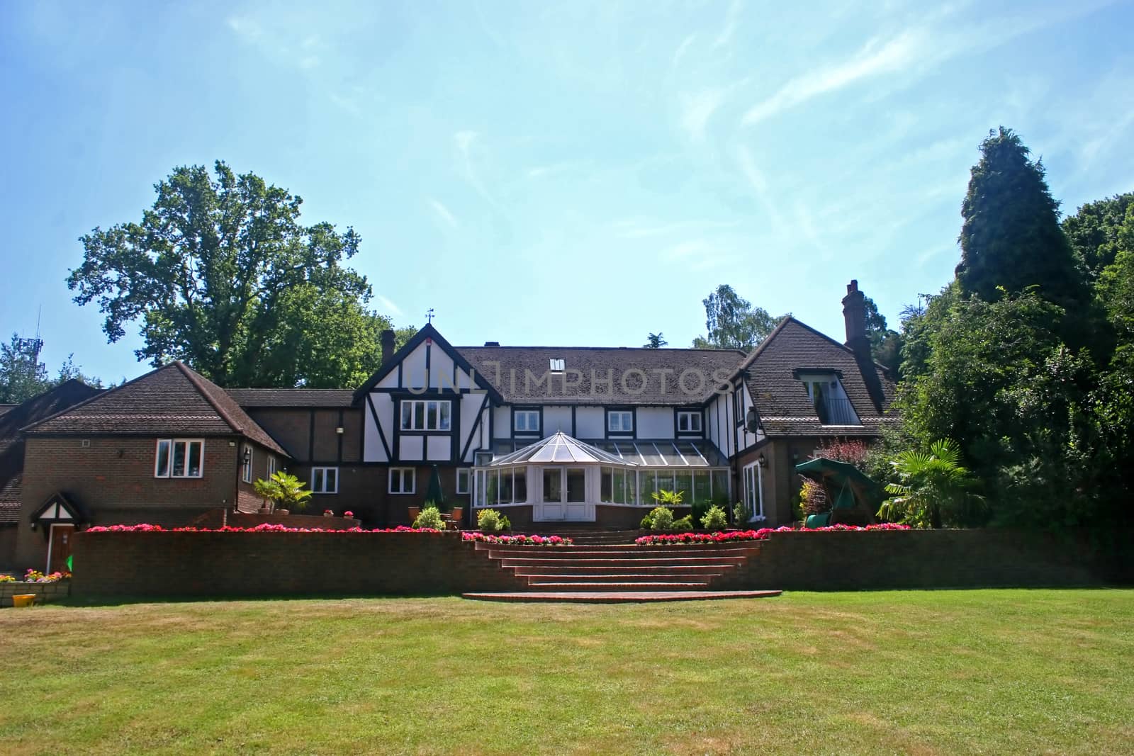 A large estate home, tudor style, in the UK