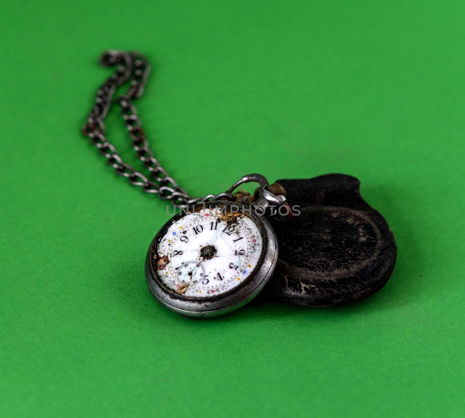 picture of old  out of order watch pocket watch 