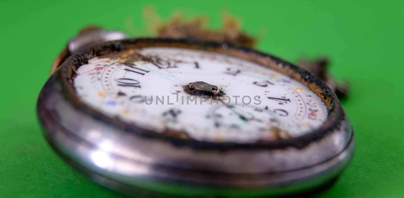 picture of old  out of order watch pocket watch 