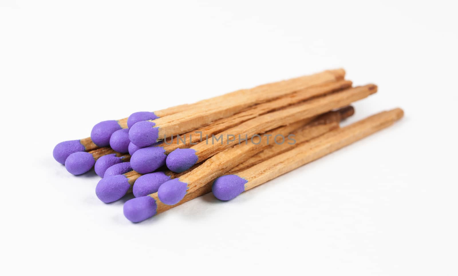 Pile of Dark Purple Matchsticks.