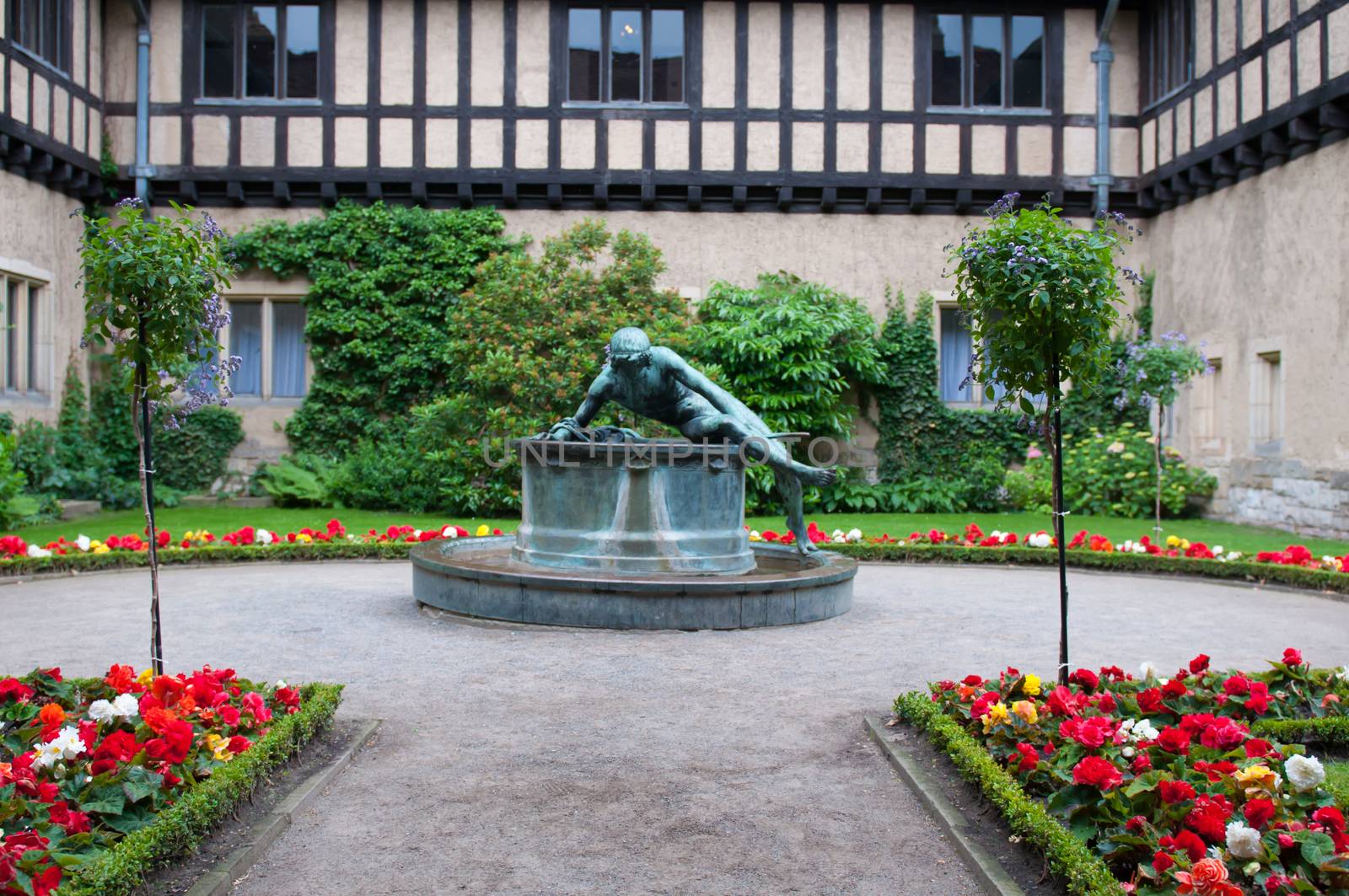 Cecilienhof Palace is a palace in Potsdam by rook