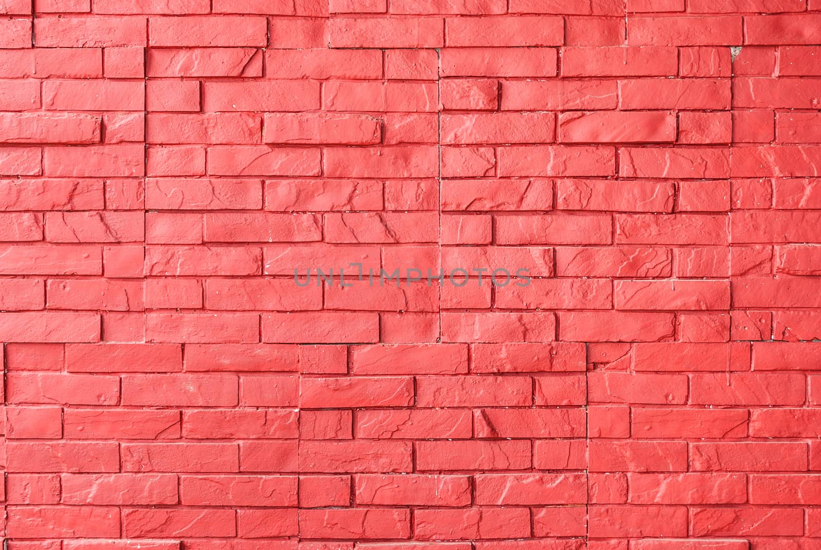 Red Rough Brick Wall Background/ Texture.