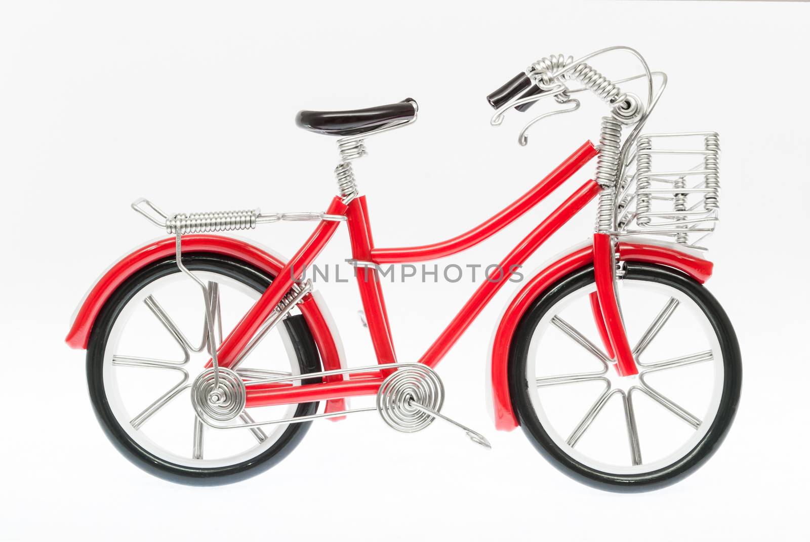 Red Handmade Bicycle Figure.