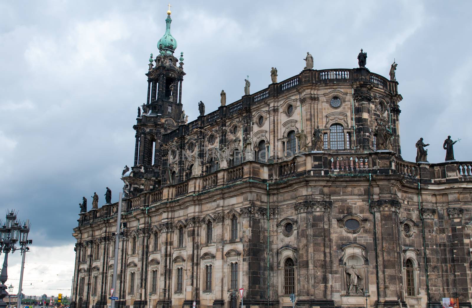 Sights of the city of Dresden. Germany. Ancient architecture.