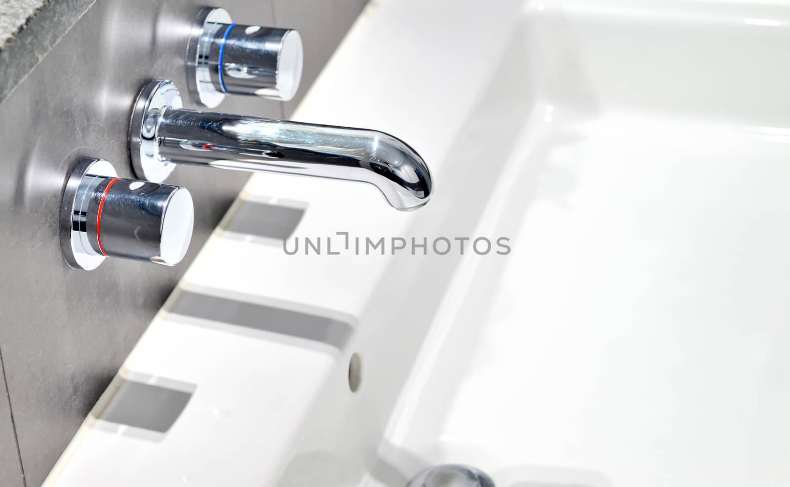 modern wash sink in a bathroom