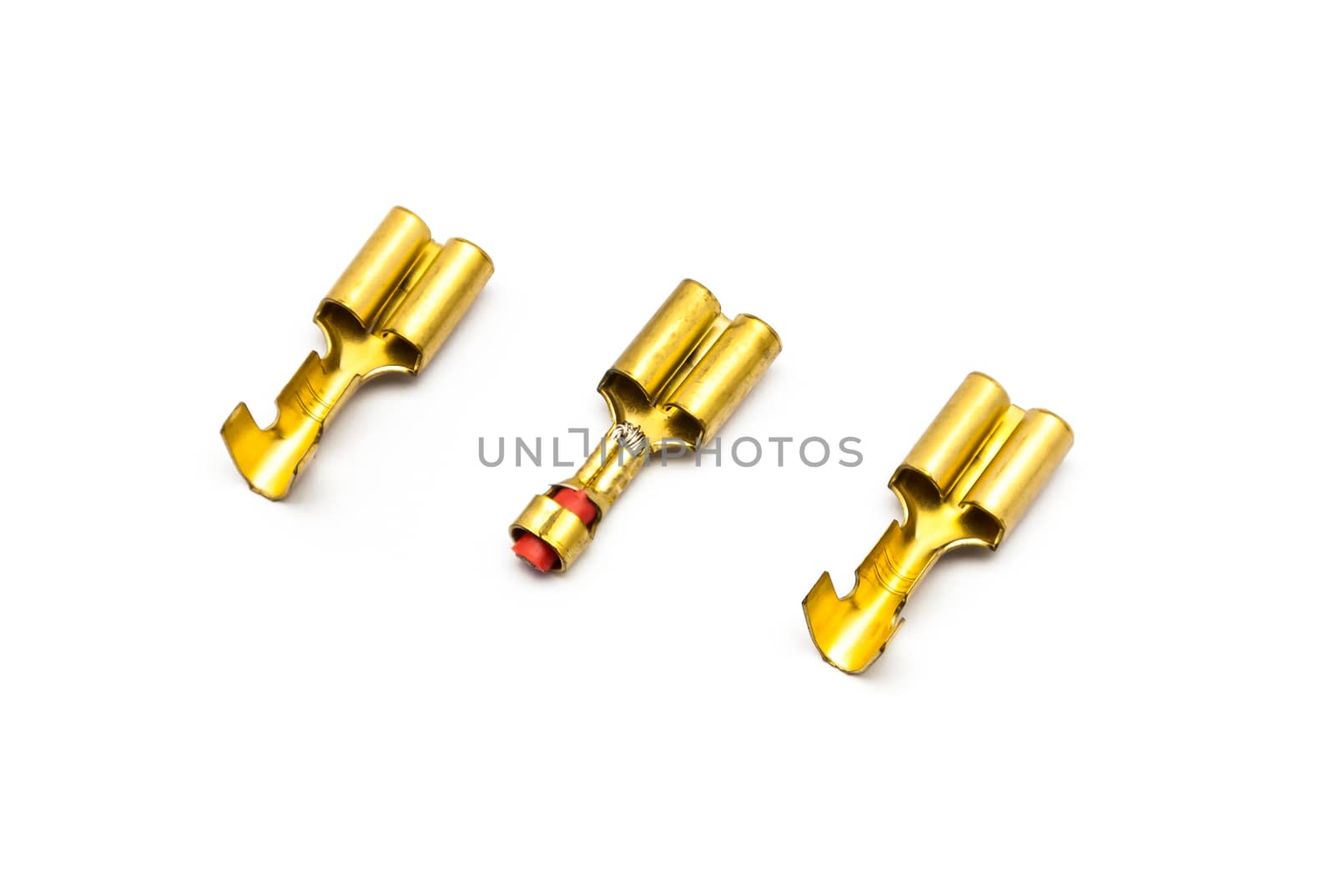 Gold Crimp Terminal Connectors.