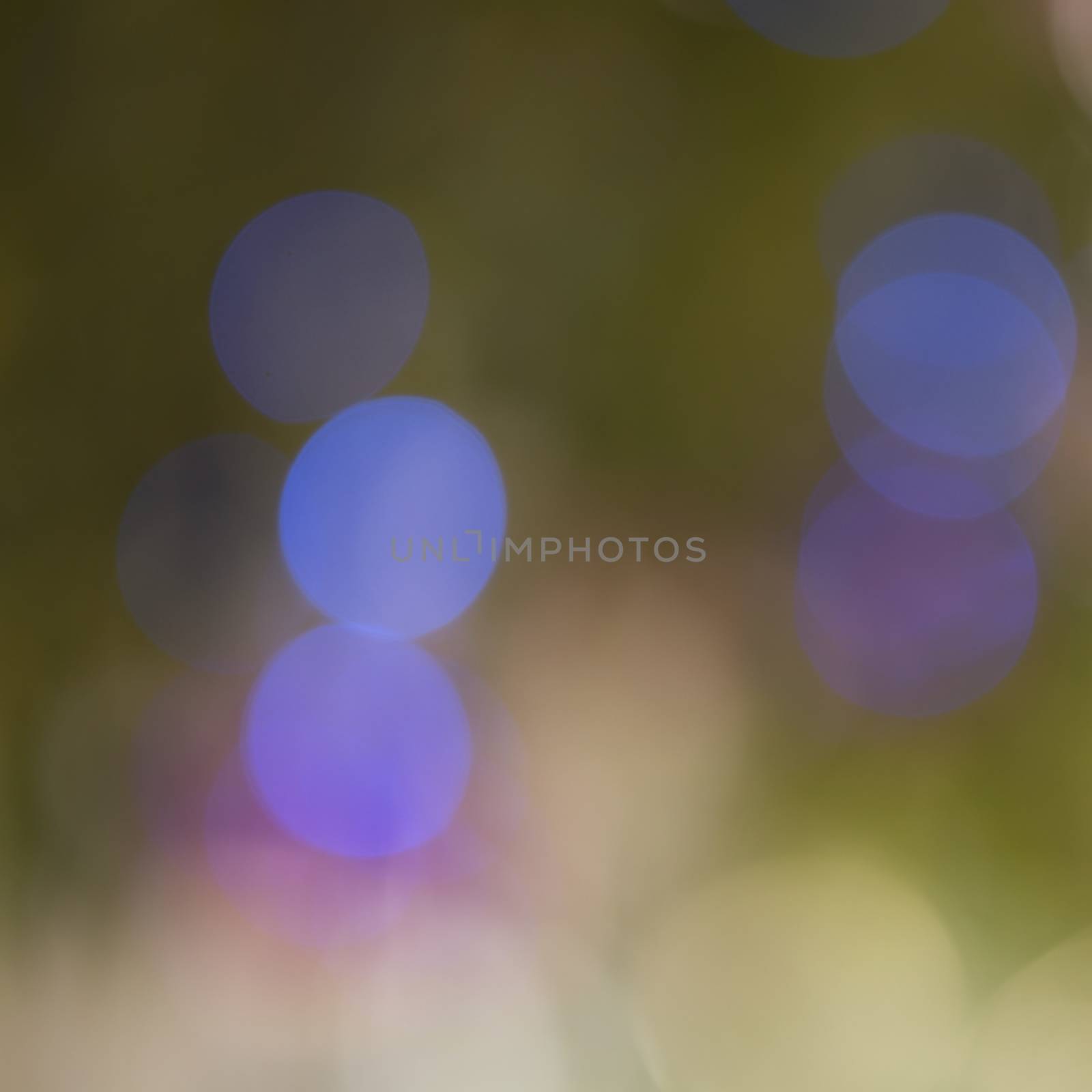 Colorful bokeh lights, abstract blur background in night